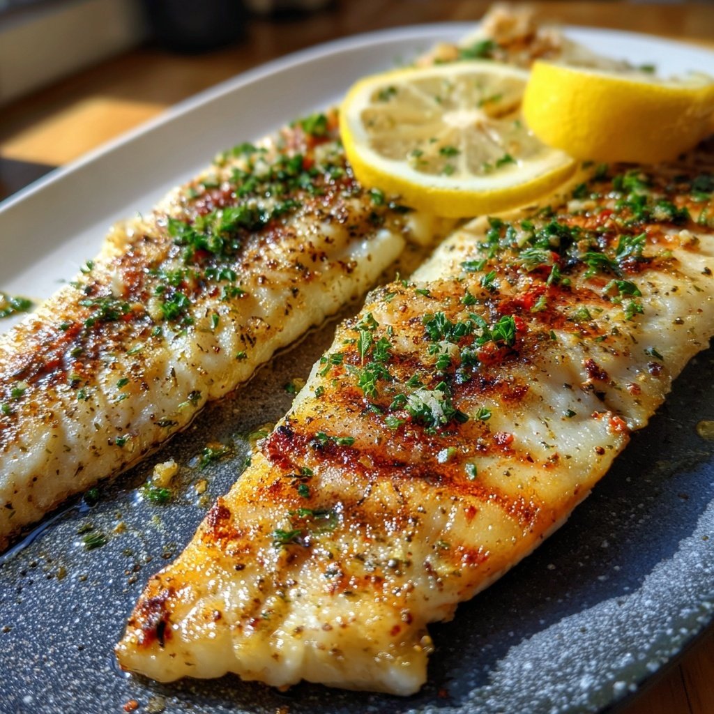 Gesund & Leicht Zitronen-Gegrillter Fisch