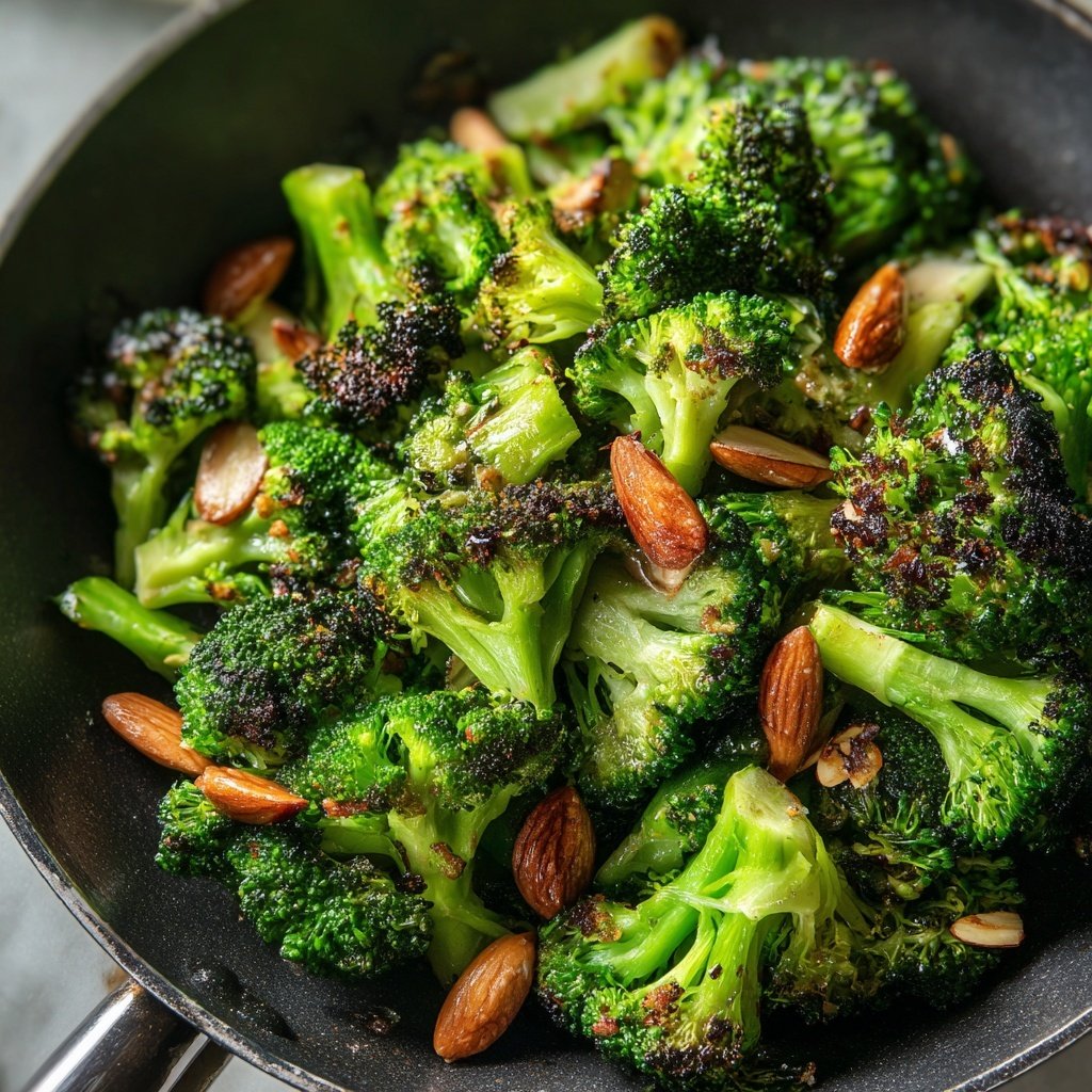 Brokkoli Pfanne Mit Mandeln