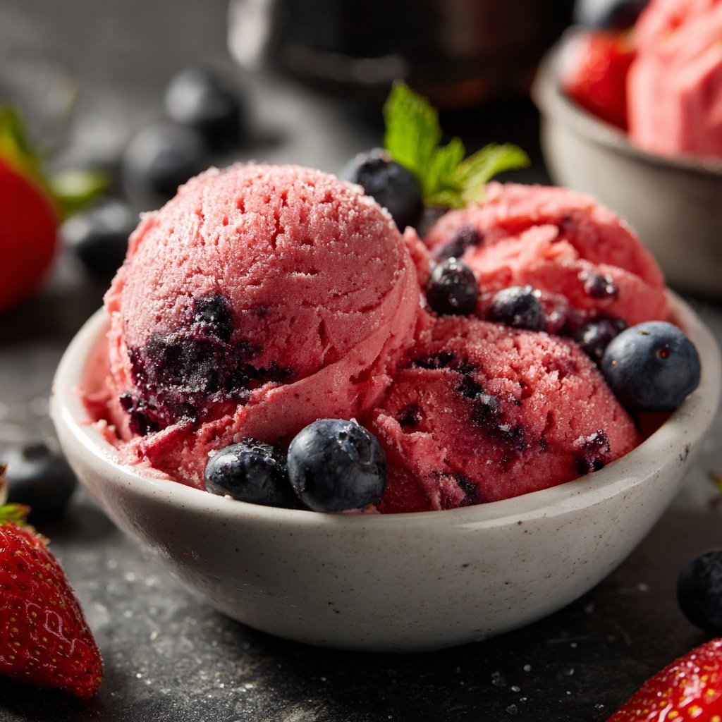 Eis Mit Beeren Selber Machen