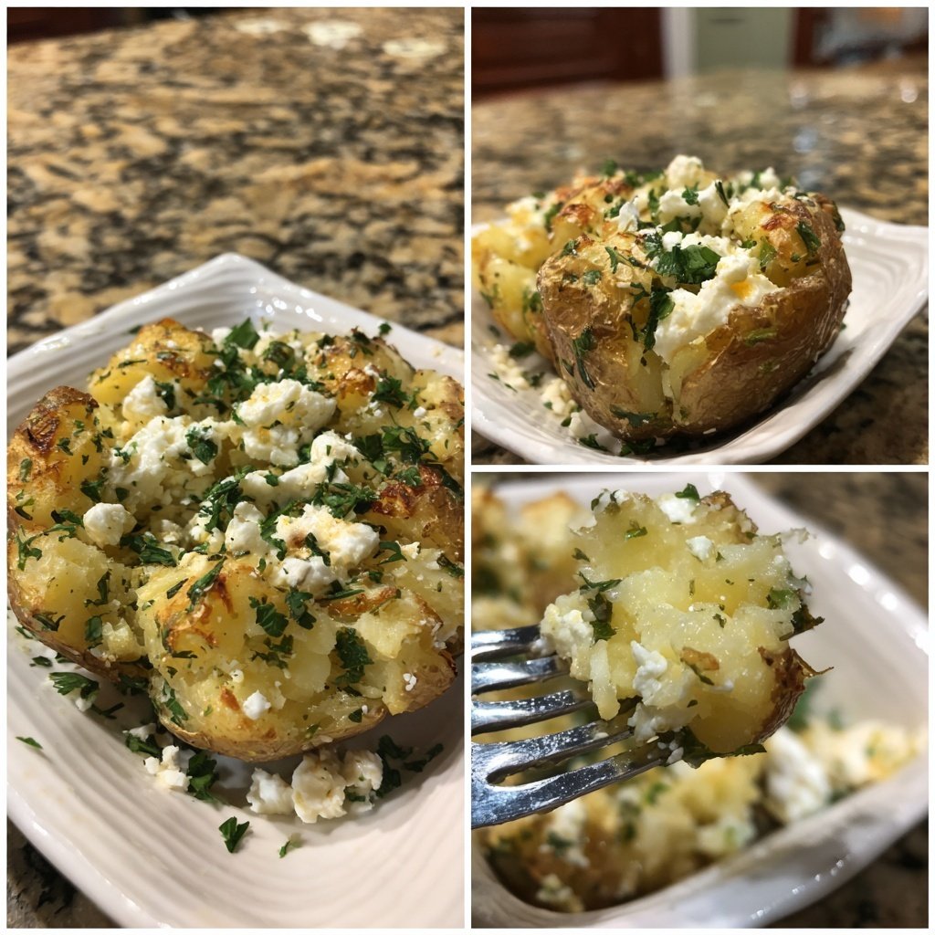 Gefüllte Süßkartoffeln mit Feta